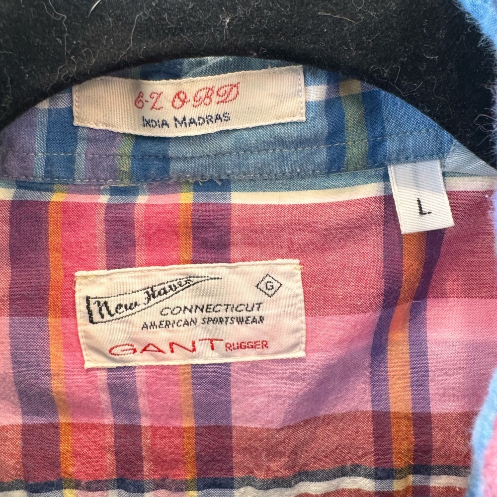 Gant Madras Plaid Men's Shirt - Picture 3 of 6